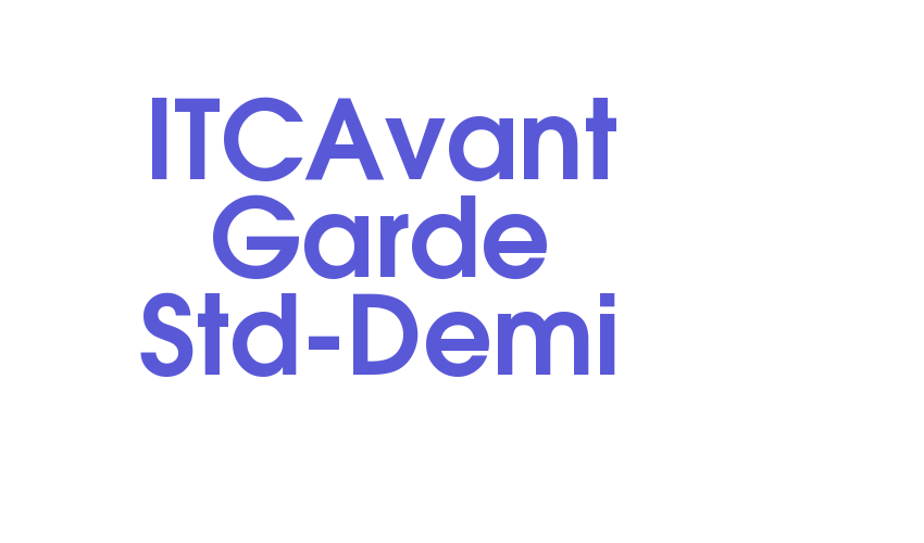 ITCAvant Garde Std-Demi Font Download