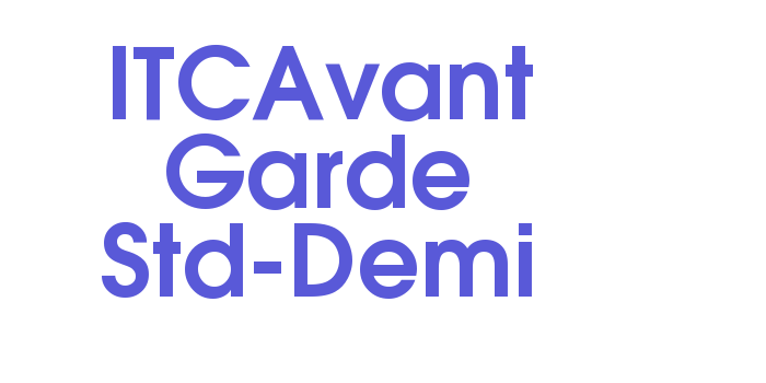 ITCAvant Garde Std-Demi Font Download