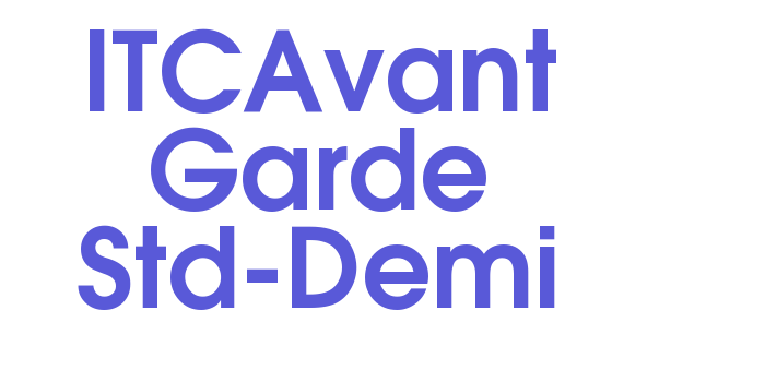 ITCAvant Garde Std-Demi Font