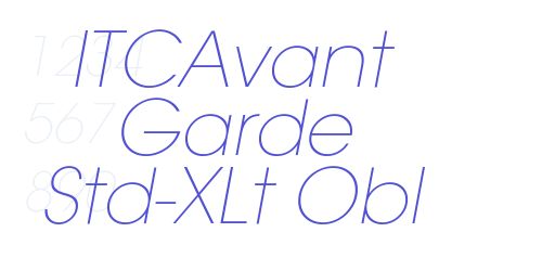 ITCAvant Garde Std-XLt Obl