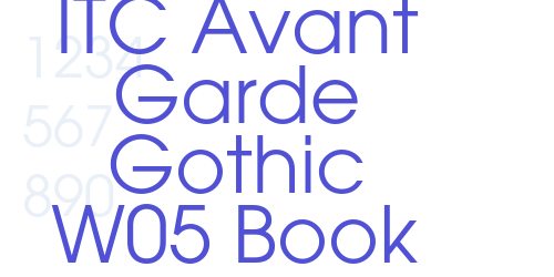 ITC Avant Garde Gothic W05 Book