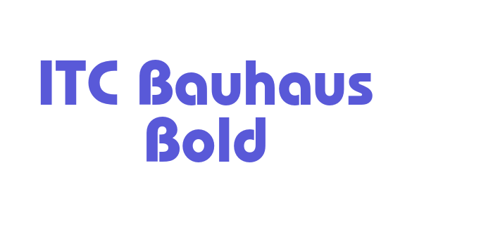 ITC Bauhaus Bold Font Download