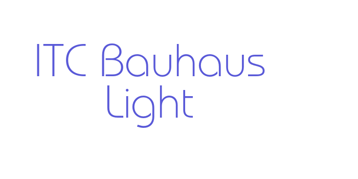 ITC Bauhaus Light Font Download