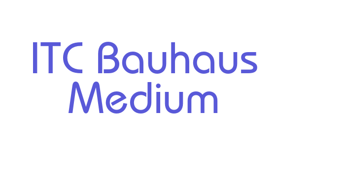 ITC Bauhaus Medium Font Download