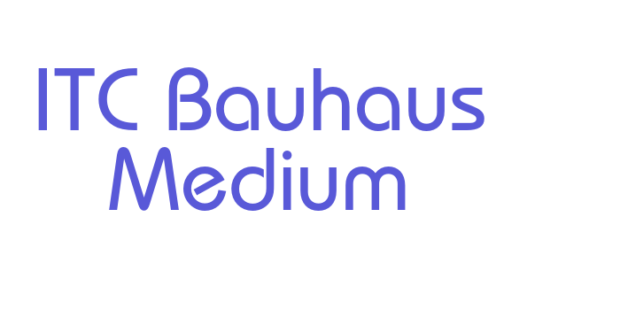 ITC Bauhaus Medium Font