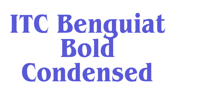 ITC Benguiat Bold Condensed Font Download