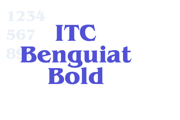 ITC Benguiat Bold