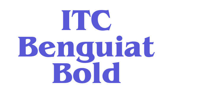 ITC Benguiat Bold Font