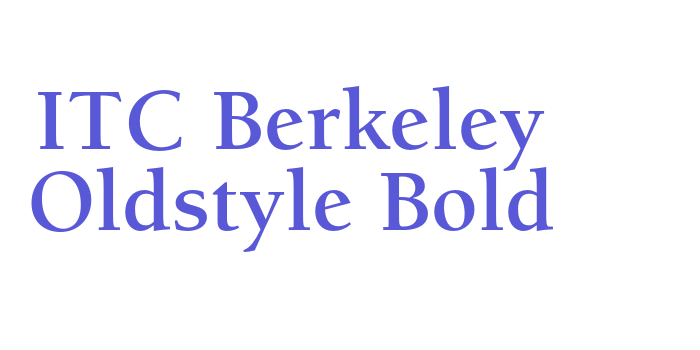 ITC Berkeley Oldstyle Bold Font Download