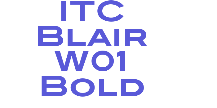 Download ITC Blair W01 Bold Font