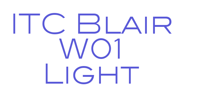 Download ITC Blair W01 Light Font