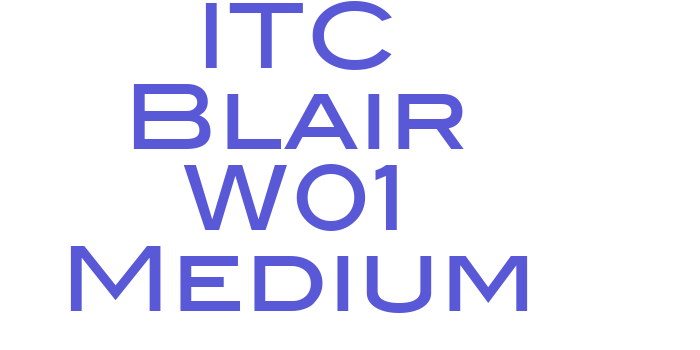 Download ITC Blair W01 Medium Font