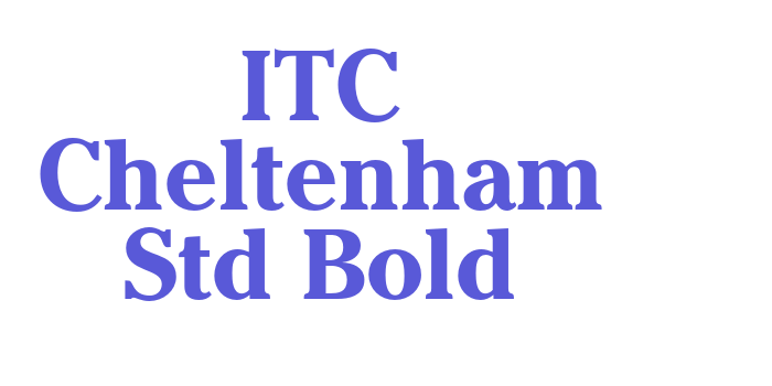 ITC Cheltenham Std Bold Font Download