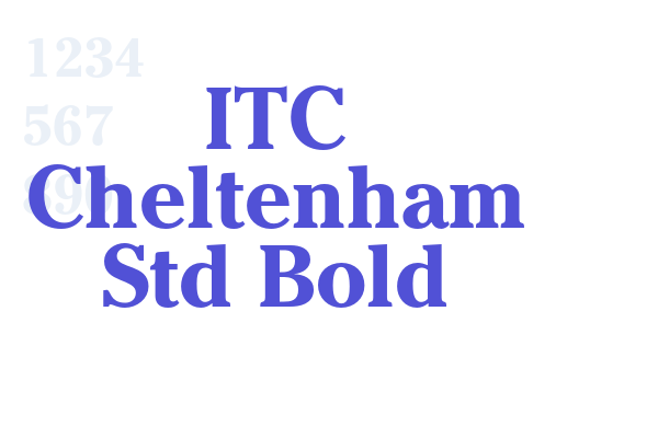 ITC Cheltenham Std Bold