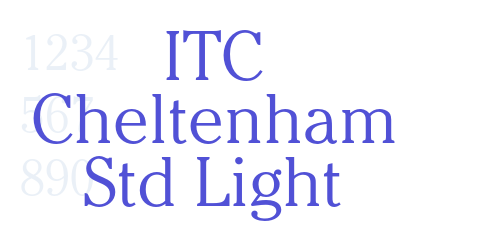ITC Cheltenham Std Light-font-download