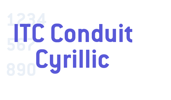 ITC Conduit Cyrillic Font