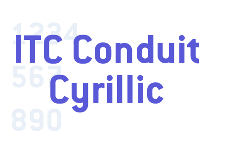 ITC Conduit Cyrillic Font Download