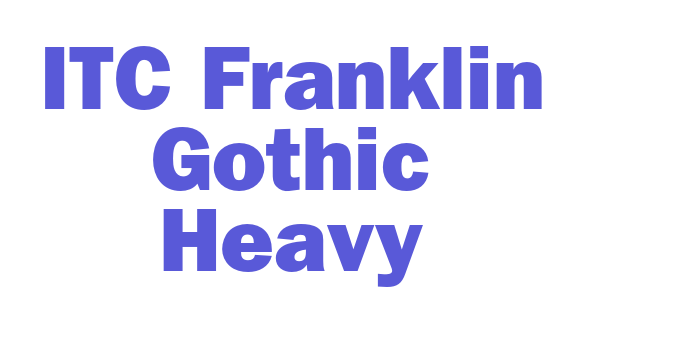 ITC Franklin Gothic Heavy Font Download