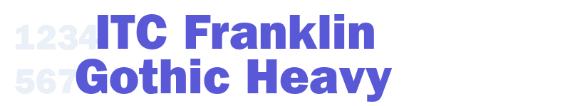 ITC Franklin Gothic Heavy-related font