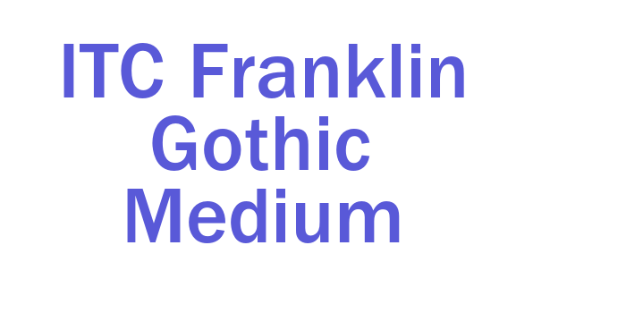 ITC Franklin Gothic Medium Font Download