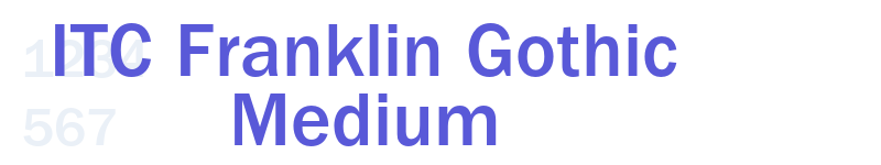 ITC Franklin Gothic Medium-related font