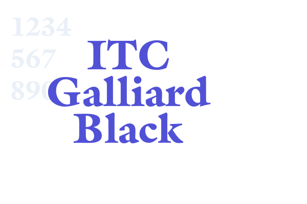 ITC Galliard Black