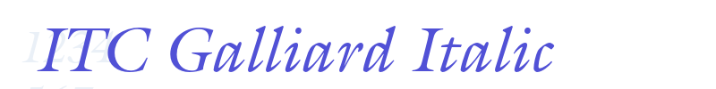 ITC Galliard Italic-font