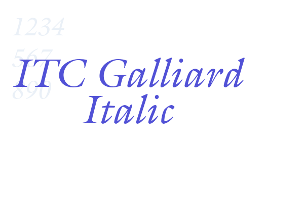 ITC Galliard Italic