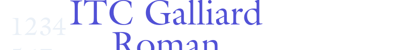 ITC Galliard Roman-font