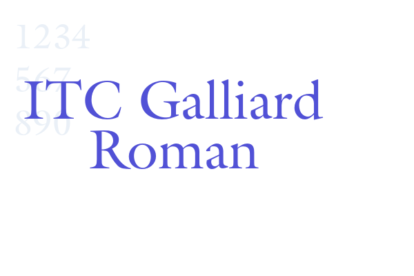 ITC Galliard Roman