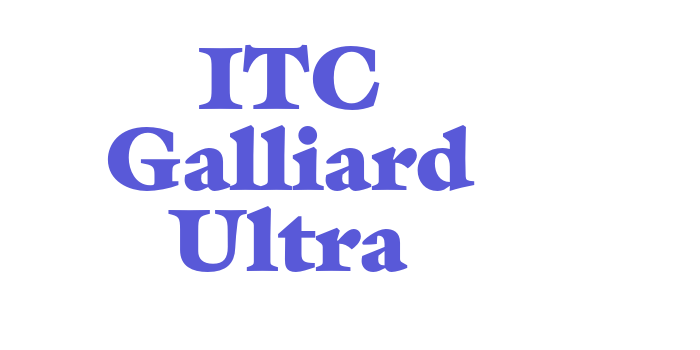 ITC Galliard Ultra Font Download