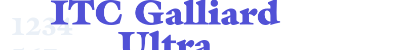 ITC Galliard Ultra-font