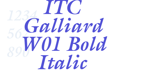 ITC Galliard W01 Bold Italic-font-download