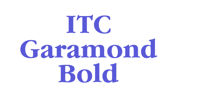 ITC Garamond Bold Font Download