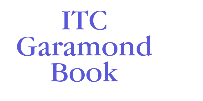 ITC Garamond Book Font