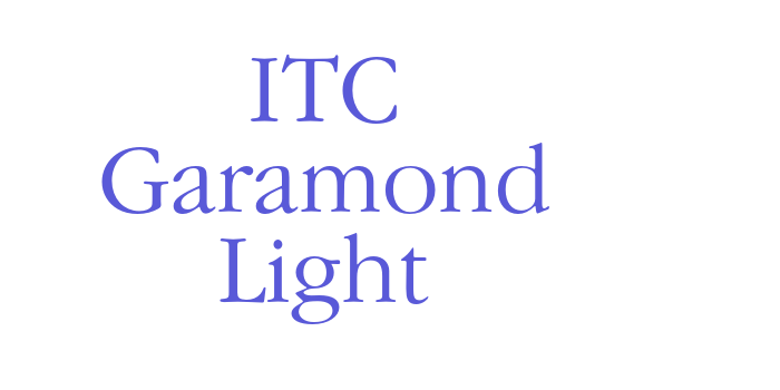 ITC Garamond Light Font Download