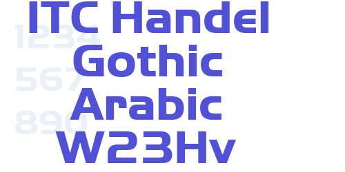 ITC Handel Gothic Arabic W23Hv-font-download