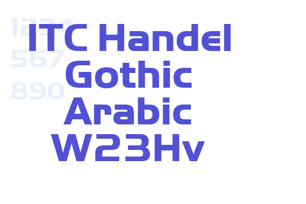 ITC Handel Gothic Arabic W23Hv