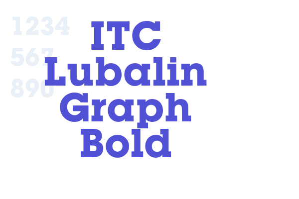 ITC Lubalin Graph Bold