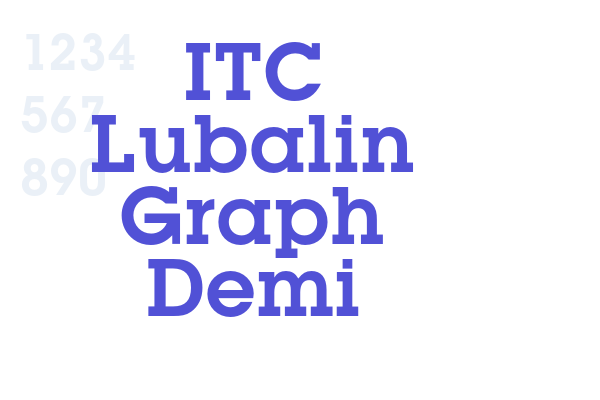 ITC Lubalin Graph Demi