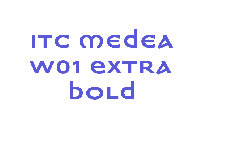 ITC Medea W01 Extra Bold Font Download