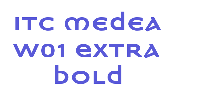 ITC Medea W01 Extra Bold Font