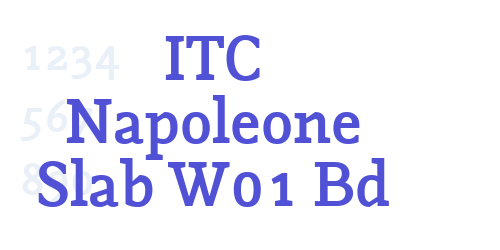 ITC Napoleone Slab W01 Bd-font-download