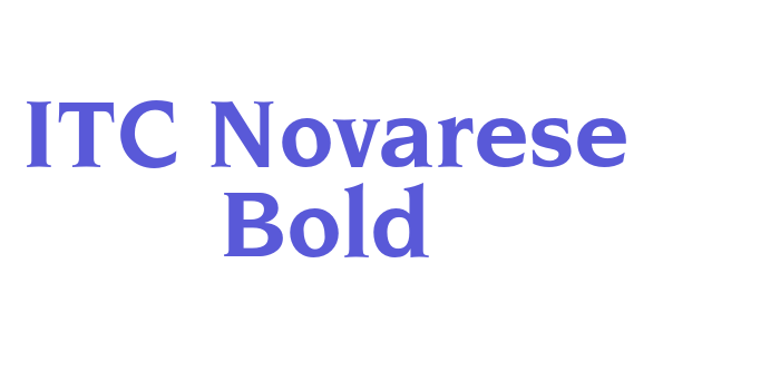 ITC Novarese Bold Font Download