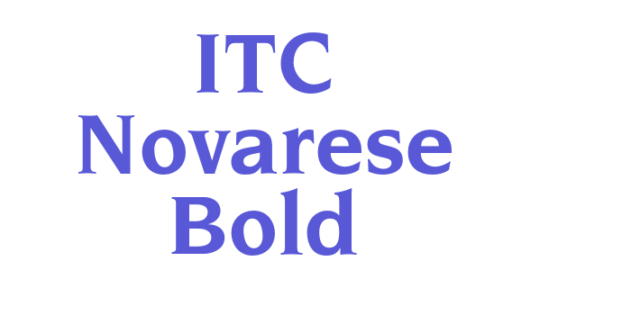 ITC Novarese Bold Font