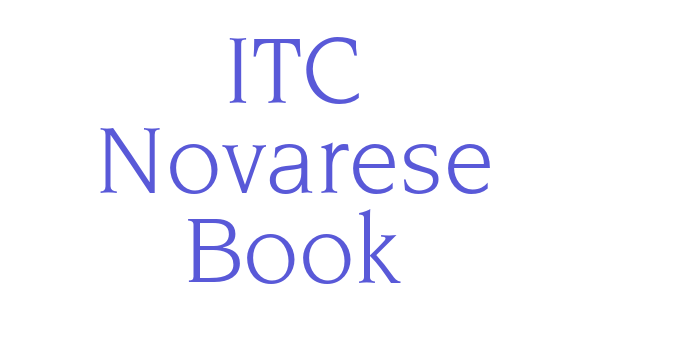 ITC Novarese Book Font