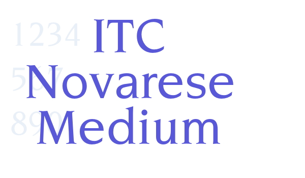 ITC Novarese Medium font free