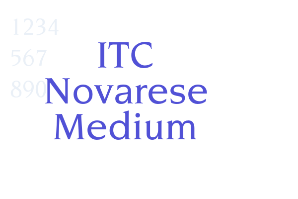 ITC Novarese Medium