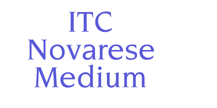 ITC Novarese Medium Font