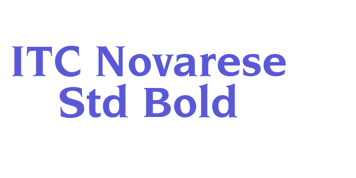 ITC Novarese Std Bold Font Download